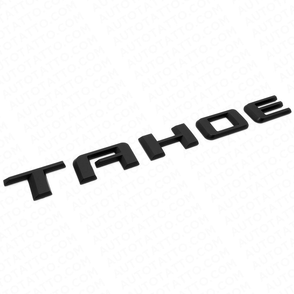2021+ Chevy Tahoe Matte Black Nameplate Emblem Kit Set LT RST Sport Decorate