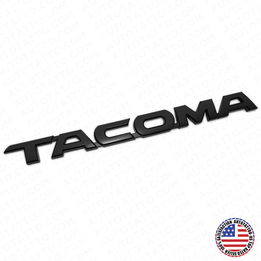 05-16 Black Toyota Tacoma Letter TRD Pro SR5 Emblem Side Door Logo Badge Sport