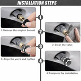 4pcs Universal Car Tire Wheel Valve Stem Caps Hex Design Dust Cover Accessories