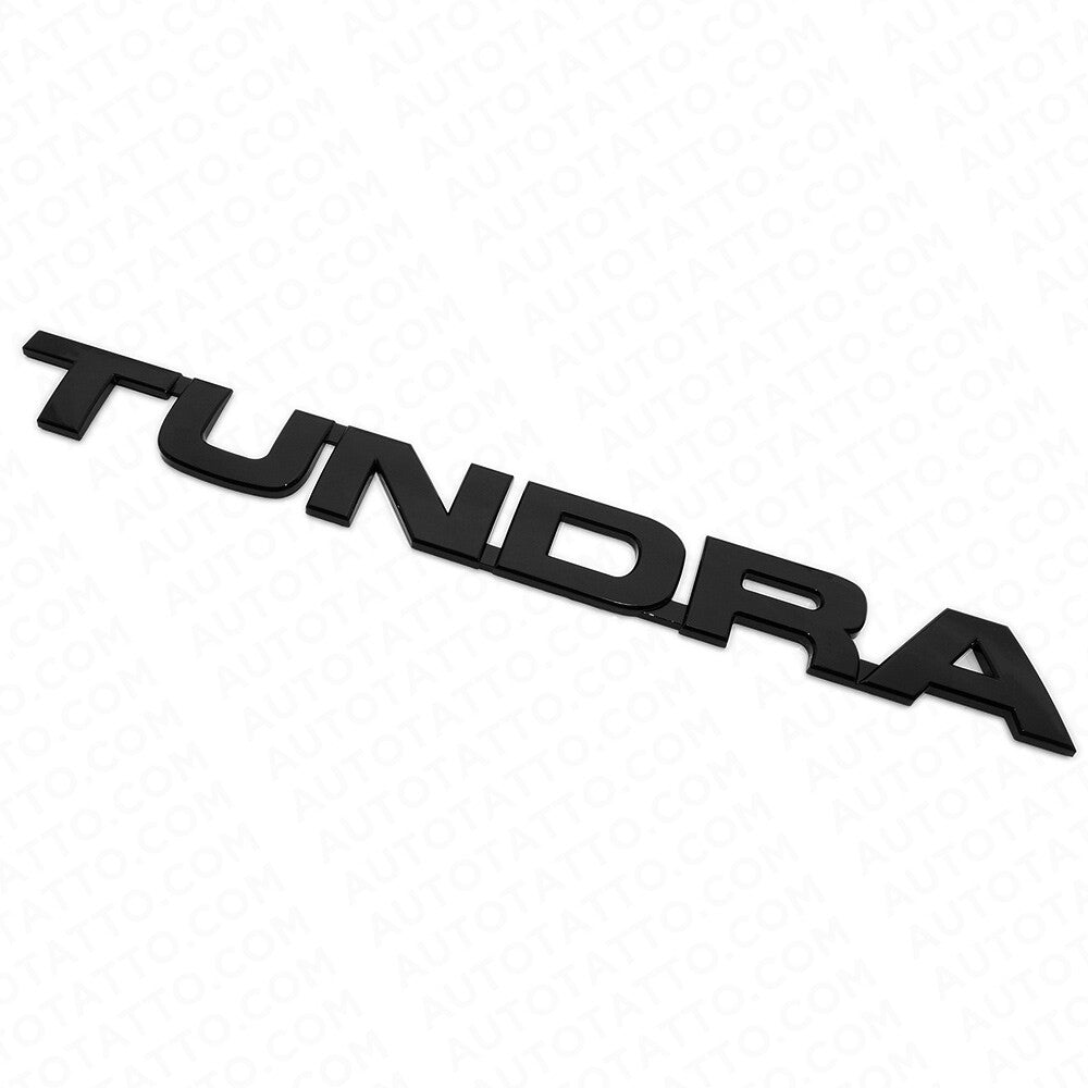 07-14 Gloss Black Tundra Letter Side Door Tailgate Nameplate Emblem Badge Logo