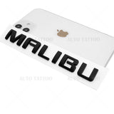 Chevy Malibu Trunk Lid Door Letter Emblem Logo Badge Nameplate Matte Black Sport