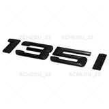 BMW 135i Trunk Lid Nameplate Letter Emblem Badge M Performance Sport Matte Black