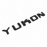 1x YUKON Liftgate Door Letter Nameplate Emblem SUV HD Badge For GMC 3D Black