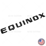 Chevy Equinox Front Door Nameplate Letter Logo Badge Emblem Sport Matte Black