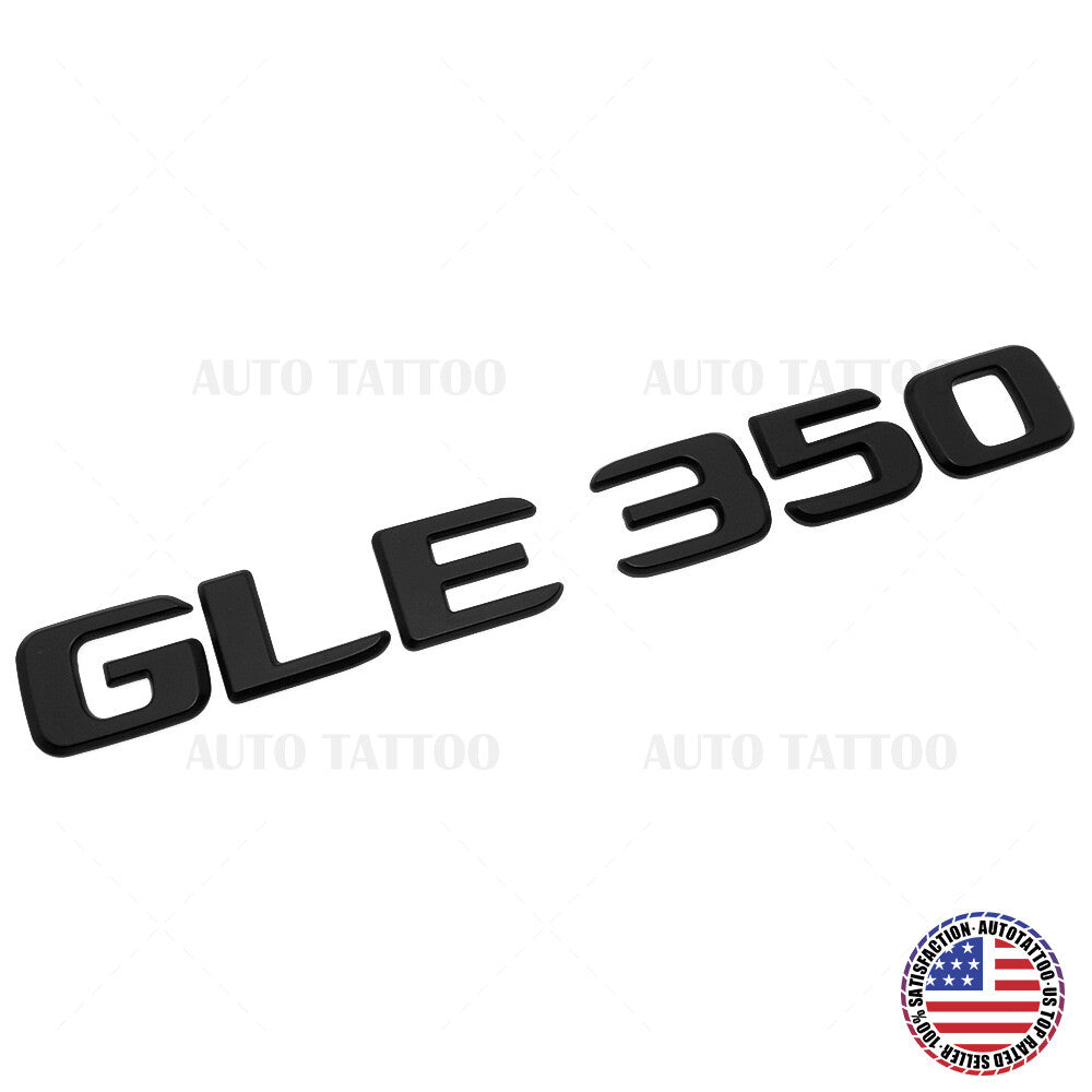 17-18 Mercedes GLE 350 Letter Emblem Liftgate Logo Badge AMG Sport Matte Black
