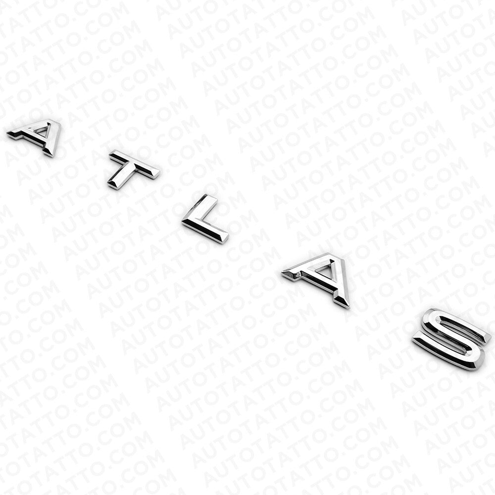 18-24 VW Atlas Rear Liftgate Hatch Lid Letter Nmaeplate Badge Emblem Chrome
