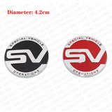 Aluminum Alloy Central Control Knob SV Special Vehicle Operation Decal Sticker