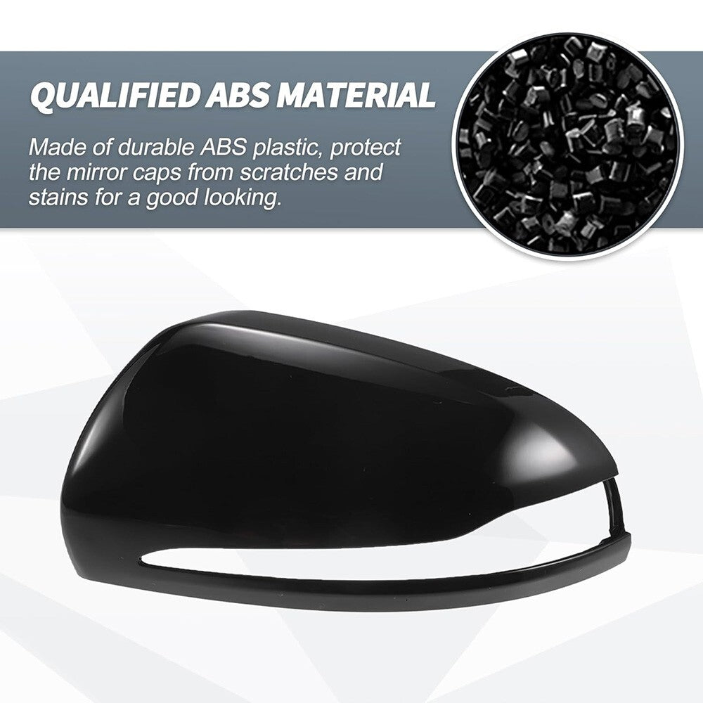 Gloss Black Mercedes W205 W213 X253 W222 C E S GLC Class Mirror Cover Replace