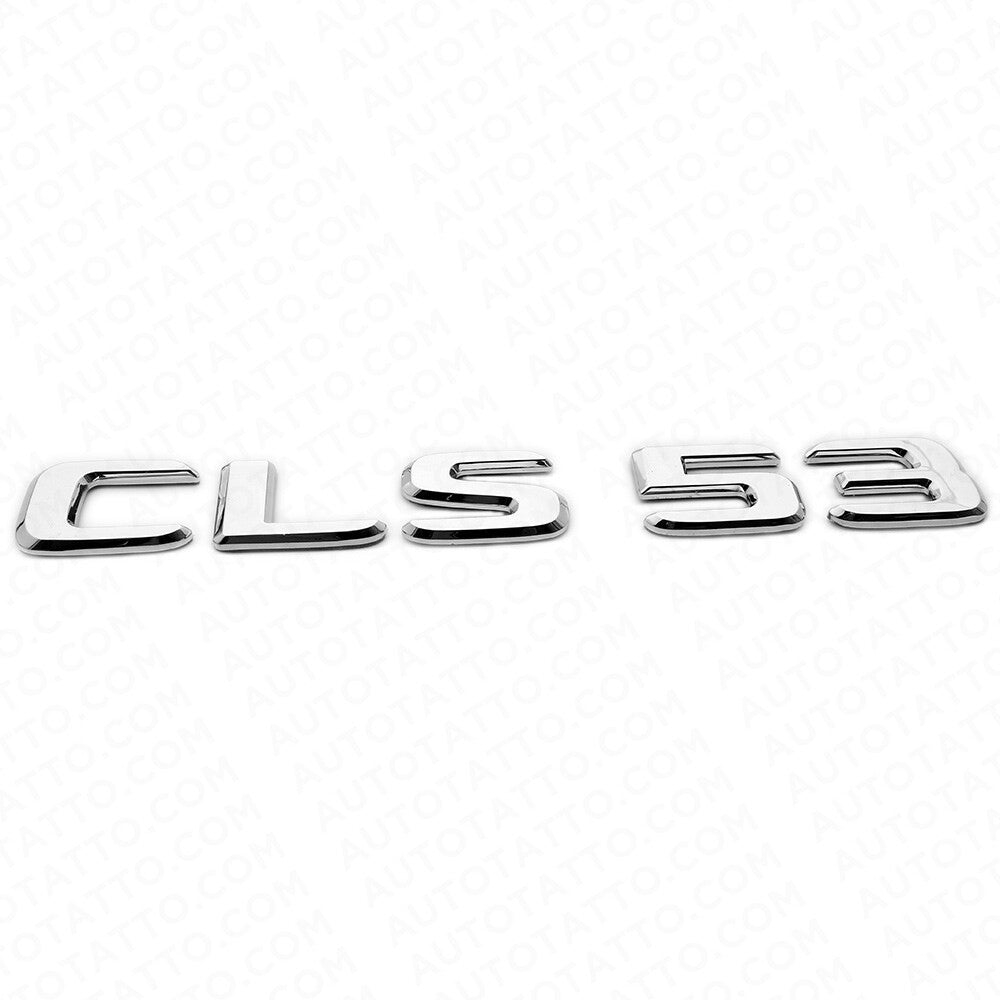 19-21 Mercedes-Benz CLS 53 CLS53 Letter Emblem Trunk Logo Badge AMG Sport Chrome