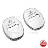 2X Stainless Steel Car SUV Door Striker Cover Lock Buckle Cap F-Sport For Lexus