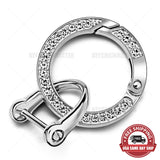 3D Fashion Luxury Diamond Alloy Car Home Lady Keychain Ring Buckle Decorate Gift