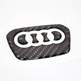 Audi Q3 Q5 Q7 Q8 3D Carbon Fiber Steering Wheel Ring Logo Badge Emblem Sticker
