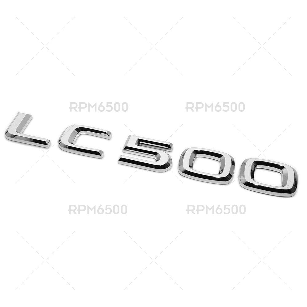 Lexus Trunk Rear LC 500 Letter Logo Badge Car Emblem Replace F-Sport OEM Chrome