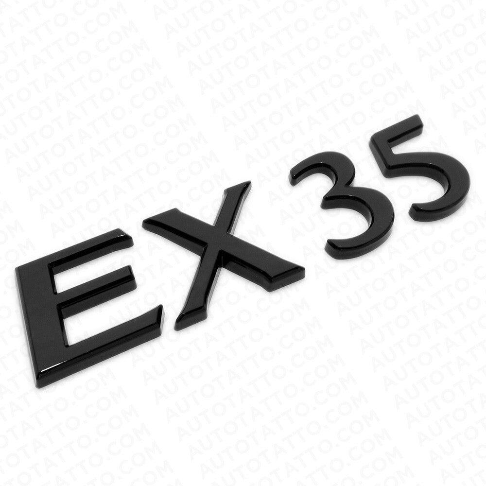 For Infiniti EX 35 Rear Trunk Logo Letter Badge Emblem Nameplate Gloss Black