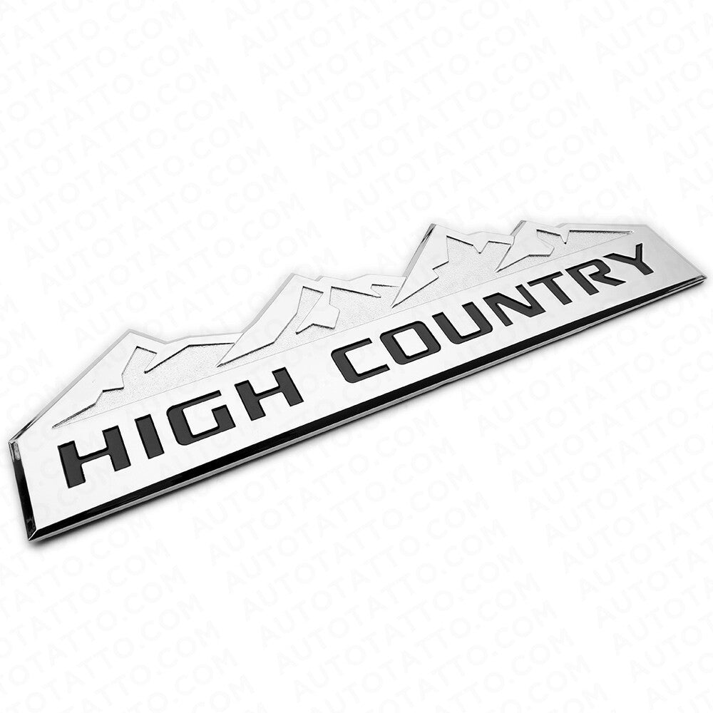 14-19 Chevy High Country Front Door or Tailgate Letter Logo Emblem Badge Chrome