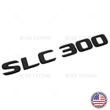 Mercedes SLC 300 Rear Letter Emblem Trunk Lid Logo Badge AMG Sport Matte Black