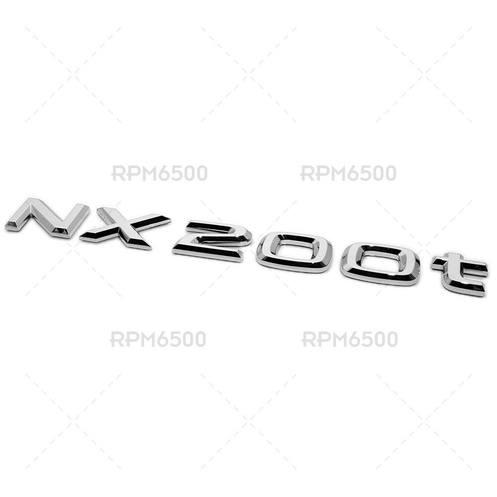 Lexus Liftgate OEM Chrome NX 200t Letter Logo Badge Car Emblem Replace F-Sport