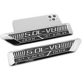 5.0L-V8 32 Valve DOHC Premium Custom Emblem S550 Coyote Soler Performance Badge