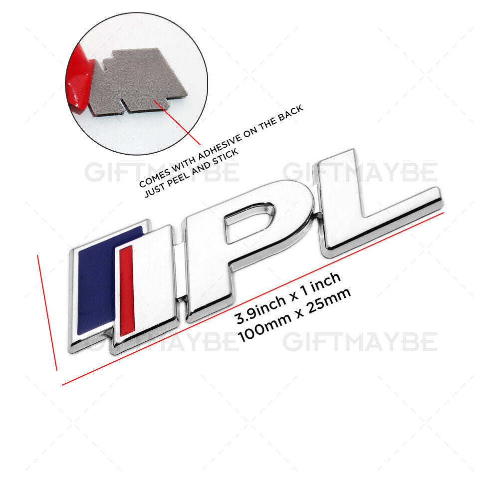 Universal Fashion Metal IPL Car Decal Sticker for Auto Decoration