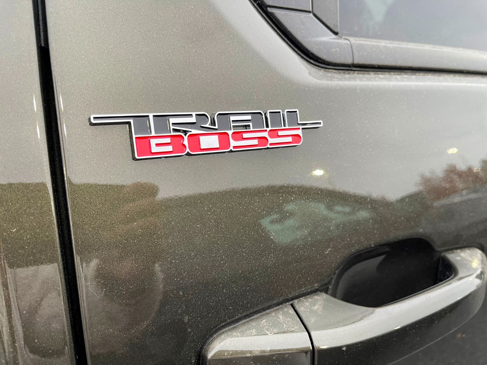2019-2026 Chevrolet Silverado 1500 2500 3500 HD Trail Boss Door Bed Emblem Red