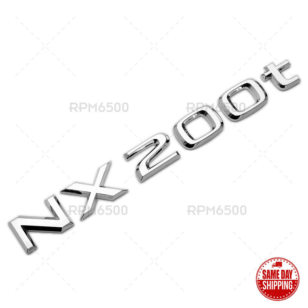 Lexus Liftgate OEM Chrome NX 200t Letter Logo Badge Car Emblem Replace F-Sport
