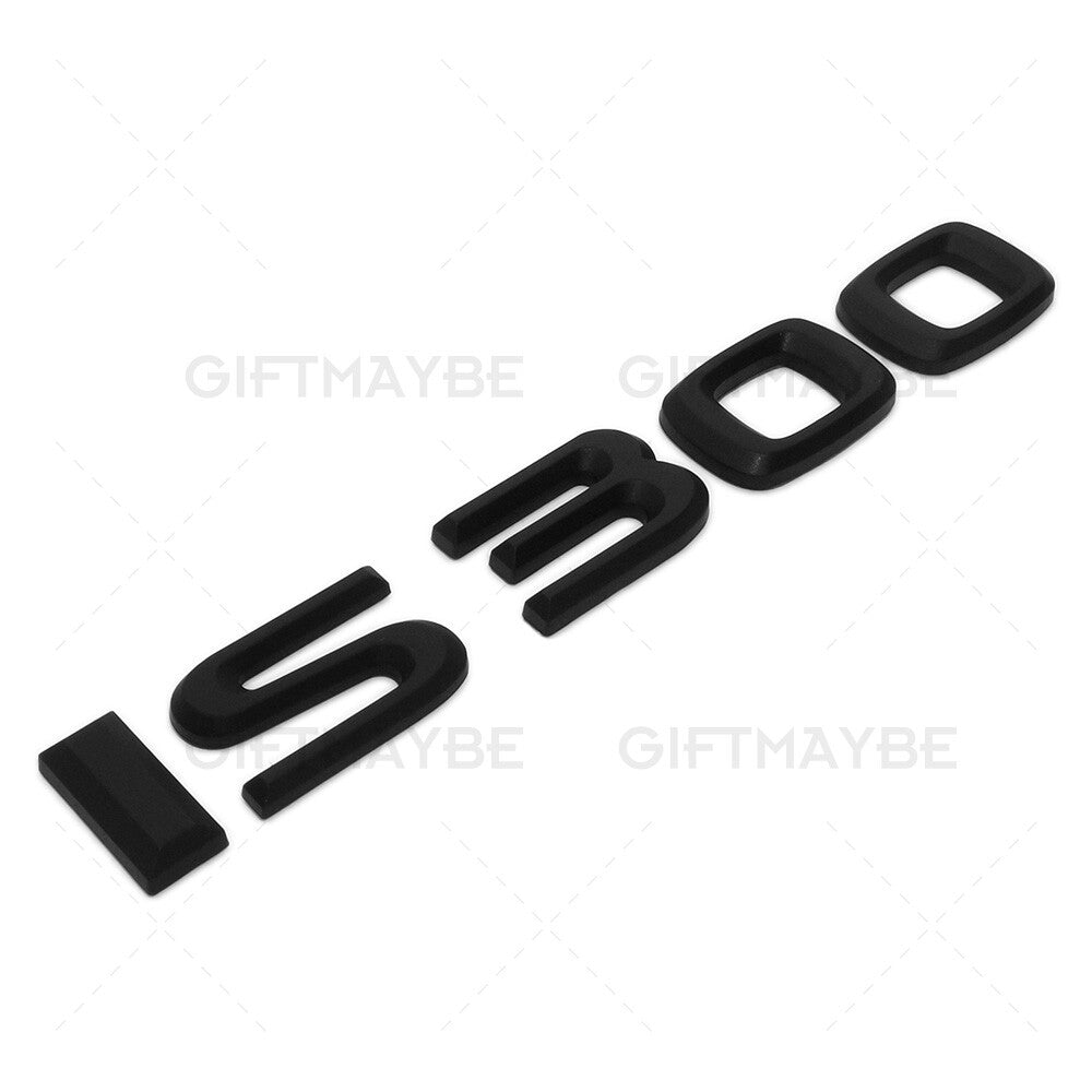 For Lexus Trunk Matte Black IS 300 Letter Logo Badge Emblem Car Replace F-Sport