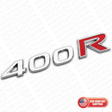 For Nissan Infiniti 400R Rear Trunk Lid Badge Emblem Nameplate Chrome Red Sport