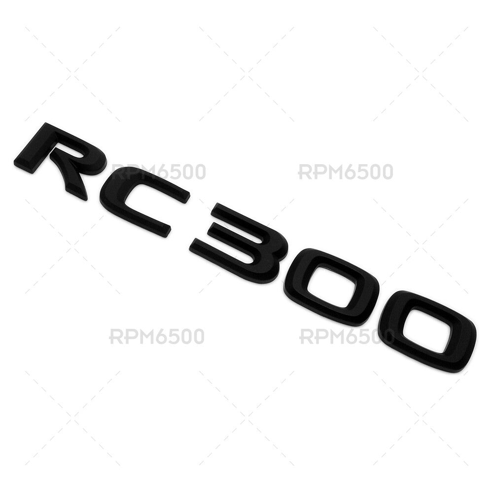 For Lexus Trunk Matte Black RC 300 Letter Logo Badge Emblem Car Replace F-Sport