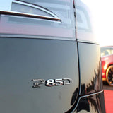 Tesla Rear Liftgate Model P85D Nameplate Logo Badge Emblem Sport Chrome Black