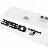 For Cadillac CT4 CT5 XT4 XT5 Rear Turnk 350 T Nameplate Badge Emblem Gloss Black
