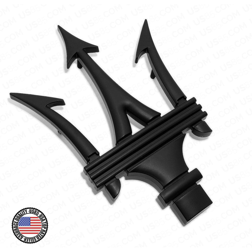 Maserati Ghibli Quattroporte Levante Front Grille Logo Emblem Badge Black Sport