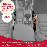2x Car Seat Console Gap Filler Side Organizer PU Leather Catch Caddy Coin Pocket