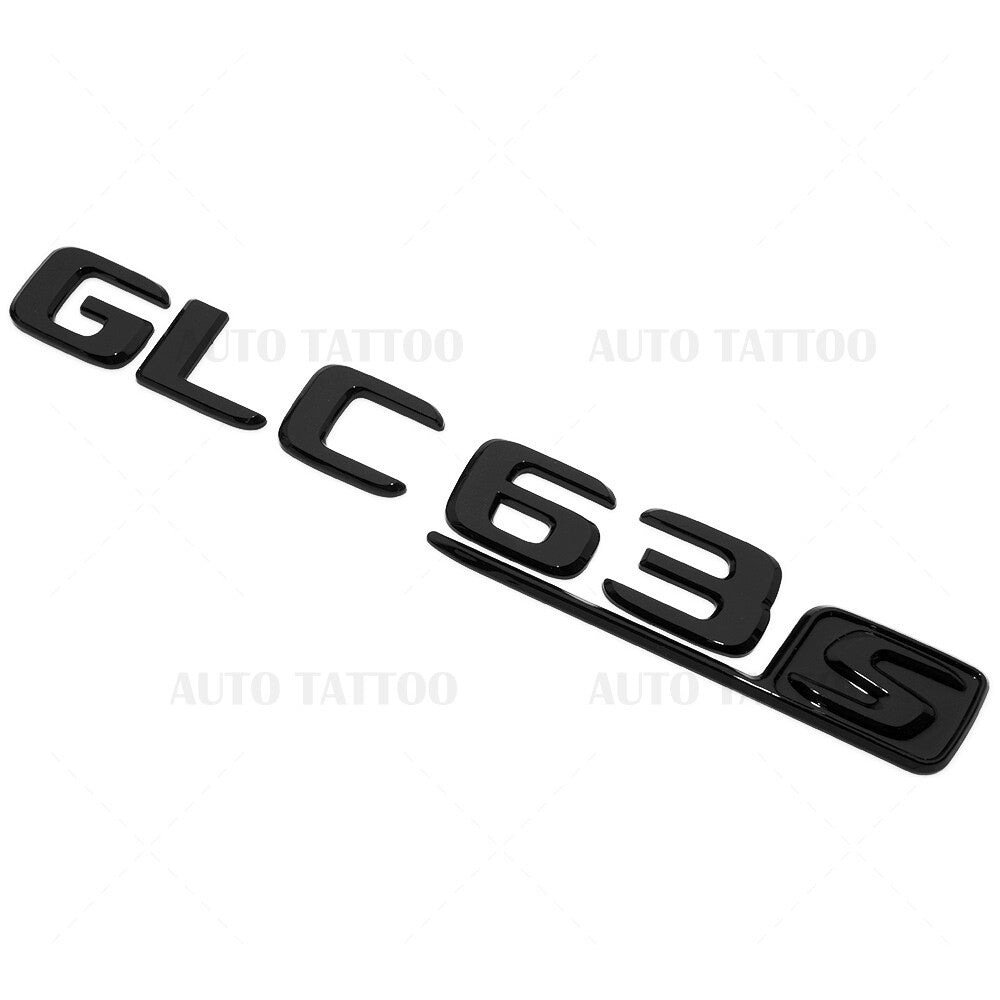 17-20 Mercedes GLC 63 S Letter Emblem Liftgate Logo Badge AMG Sport Gloss Black