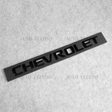 Chevy Chevrolet Truck Lifgate Letter Badge Logo Emblem Black Redline Large Size
