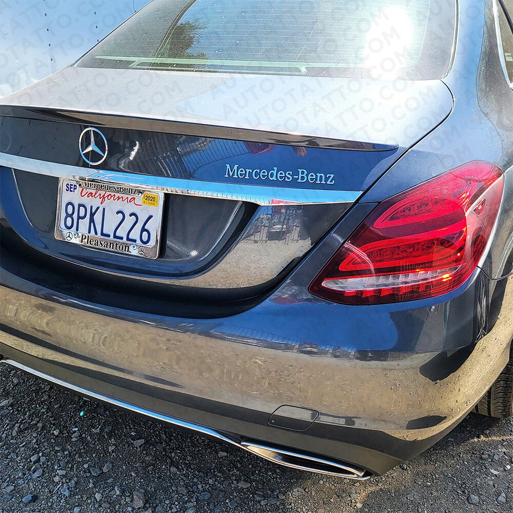 Mercedes-Benz Letter Emblem 3D Logo Nameplate Badge Decoration AMG Chrome Sport