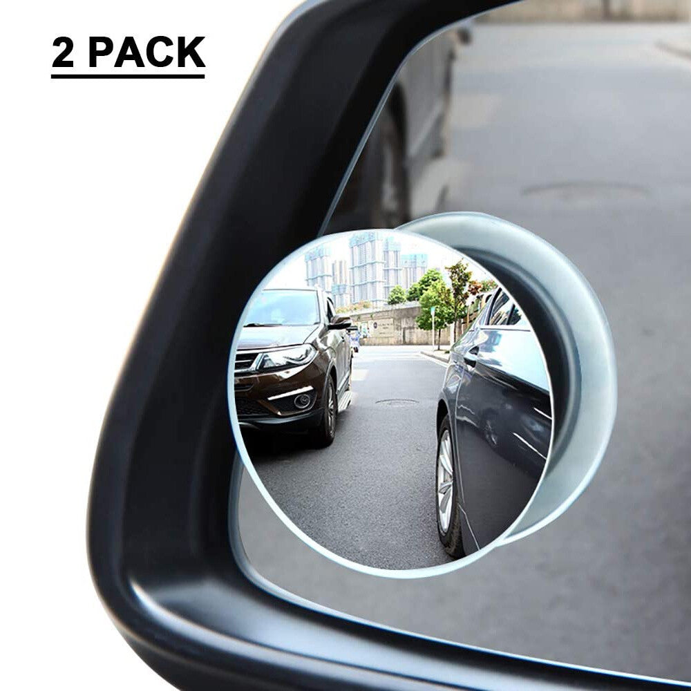 2pcs Car Side Mirror Wide Angle Blind Spot Stick on Car Mirror Rear View Mirror