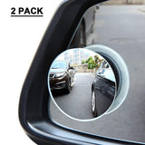 2pcs Car Side Mirror Wide Angle Blind Spot Stick on Car Mirror Rear View Mirror