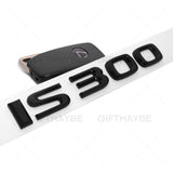 For Lexus Trunk Gloss Black IS 300 Letter Logo Badge Emblem Car Replace F-Sport