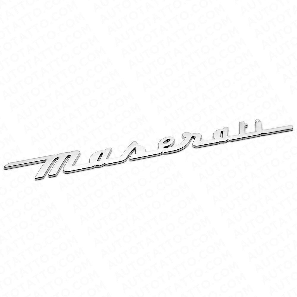 For Maserati Chrome Trunk Lid Letter Nameplate Logo Emblem Badges Sport OEM