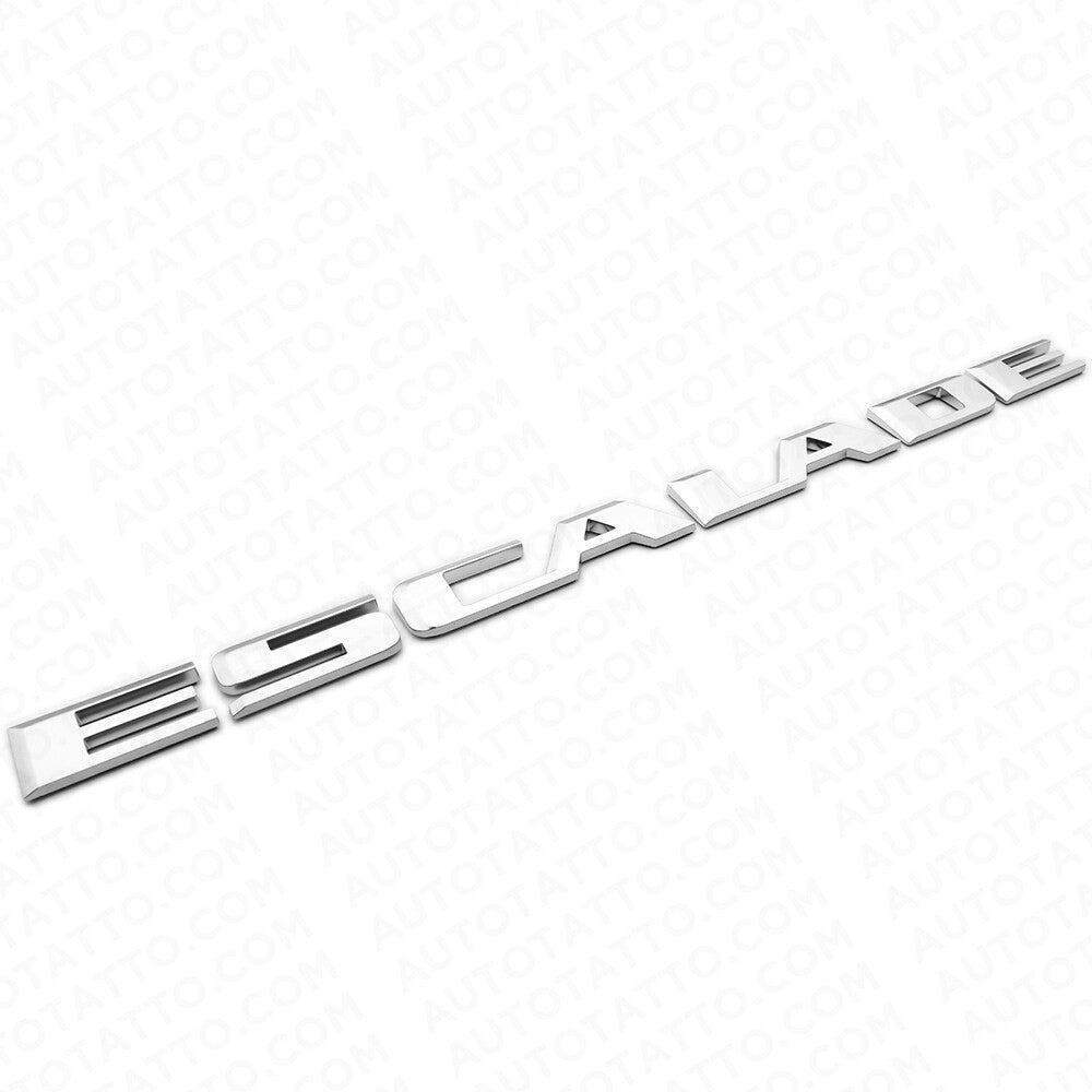 For 15-22 Cadillac Escalade Silver Rear Liftgate Nameplate Emblem Badge