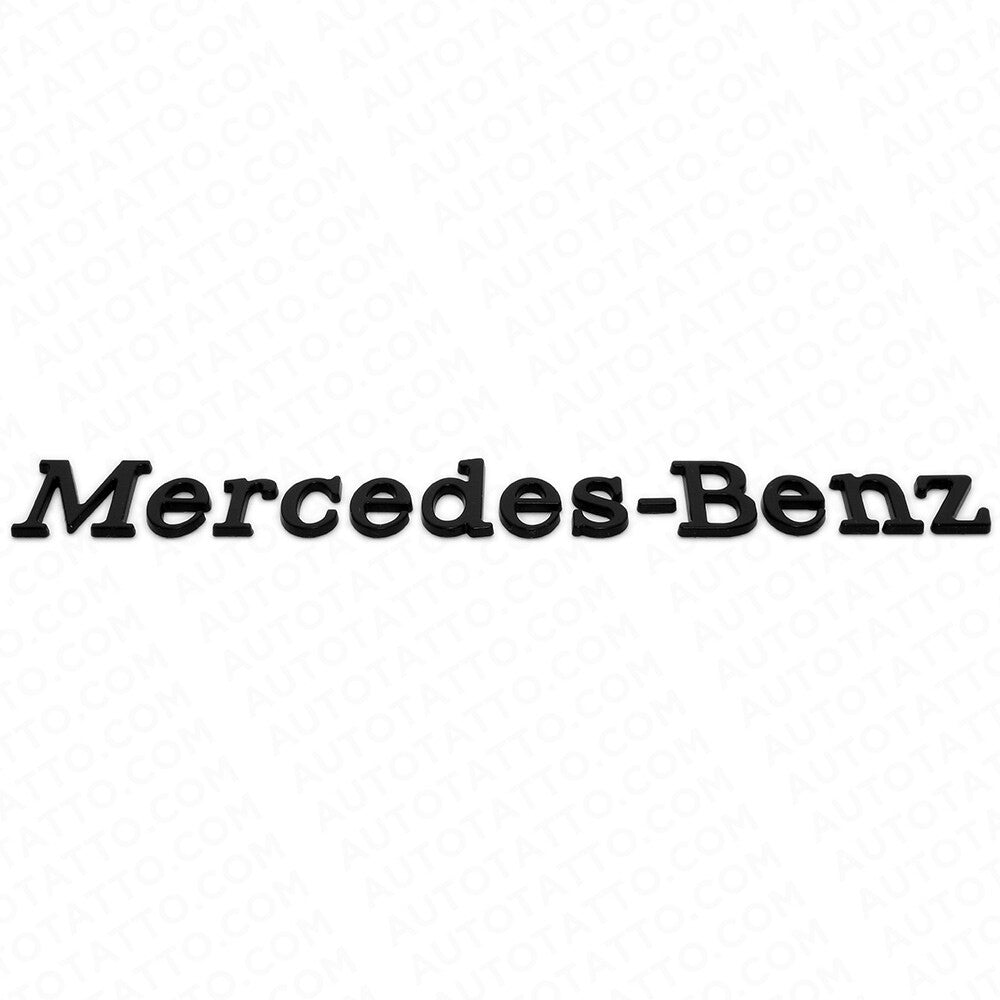 Mercedes-Benz Letter Emblem 3D Logo Nameplate Badge Decoration AMG Sport Black