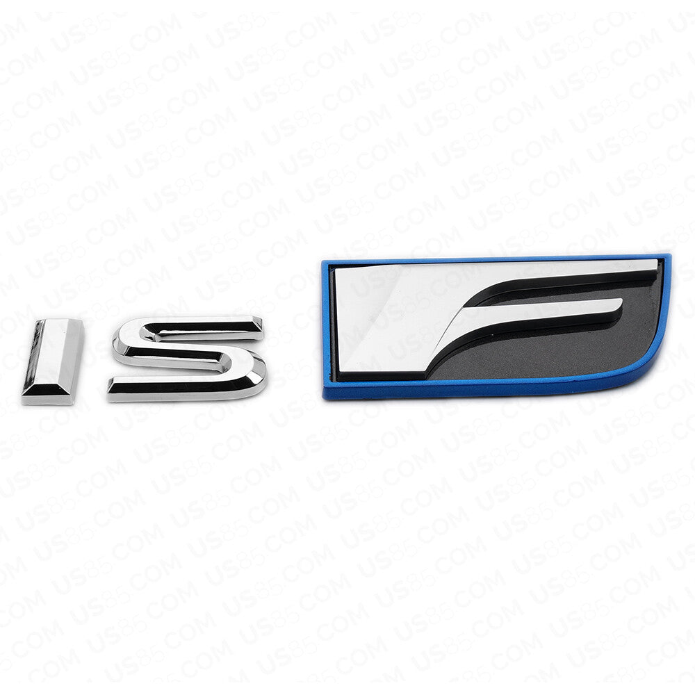 For Lexus Trunk Lid  IS F ISF Letter Logo Badge Decal Emblem Car F-Sport Chrome