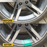 6pcs Car Wheels Tire Rim Vinyl Decal Racing Stripes Sport Decorate Sticker Green