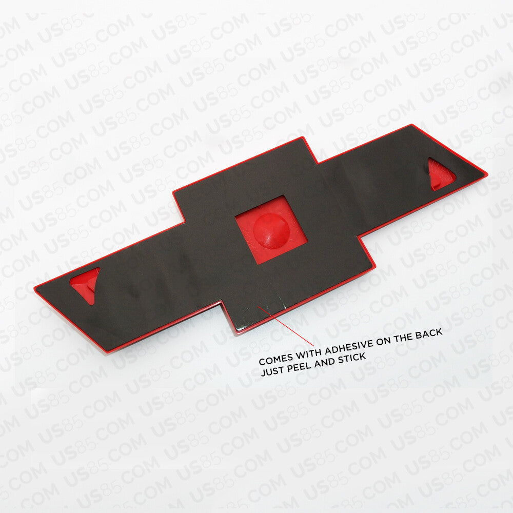 15-18 Chevy 1500 Silverado Bowtie Colorado Tailgate Emblem Z71 BLK/Red Sport