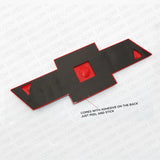 15-18 Chevy 1500 Silverado Bowtie Colorado Tailgate Emblem Z71 BLK/Red Sport