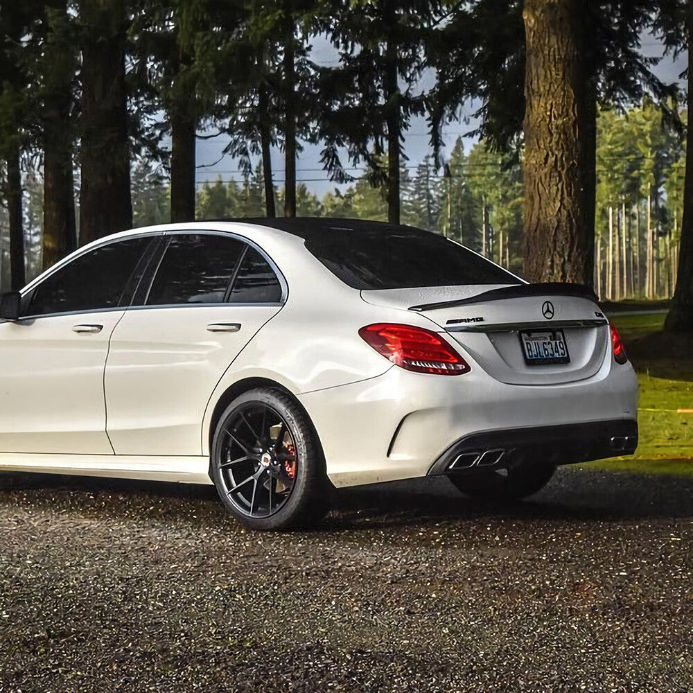 Carbon Fiber PSM Trunk Spoiler Wing 15-21 Mercedes W205 C Class 4dr AMG Sedan