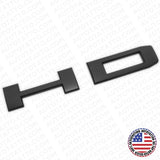 2020+ GMC Chevy HD Front Side Door Nameplates Letter 3D Emblem Matte Black