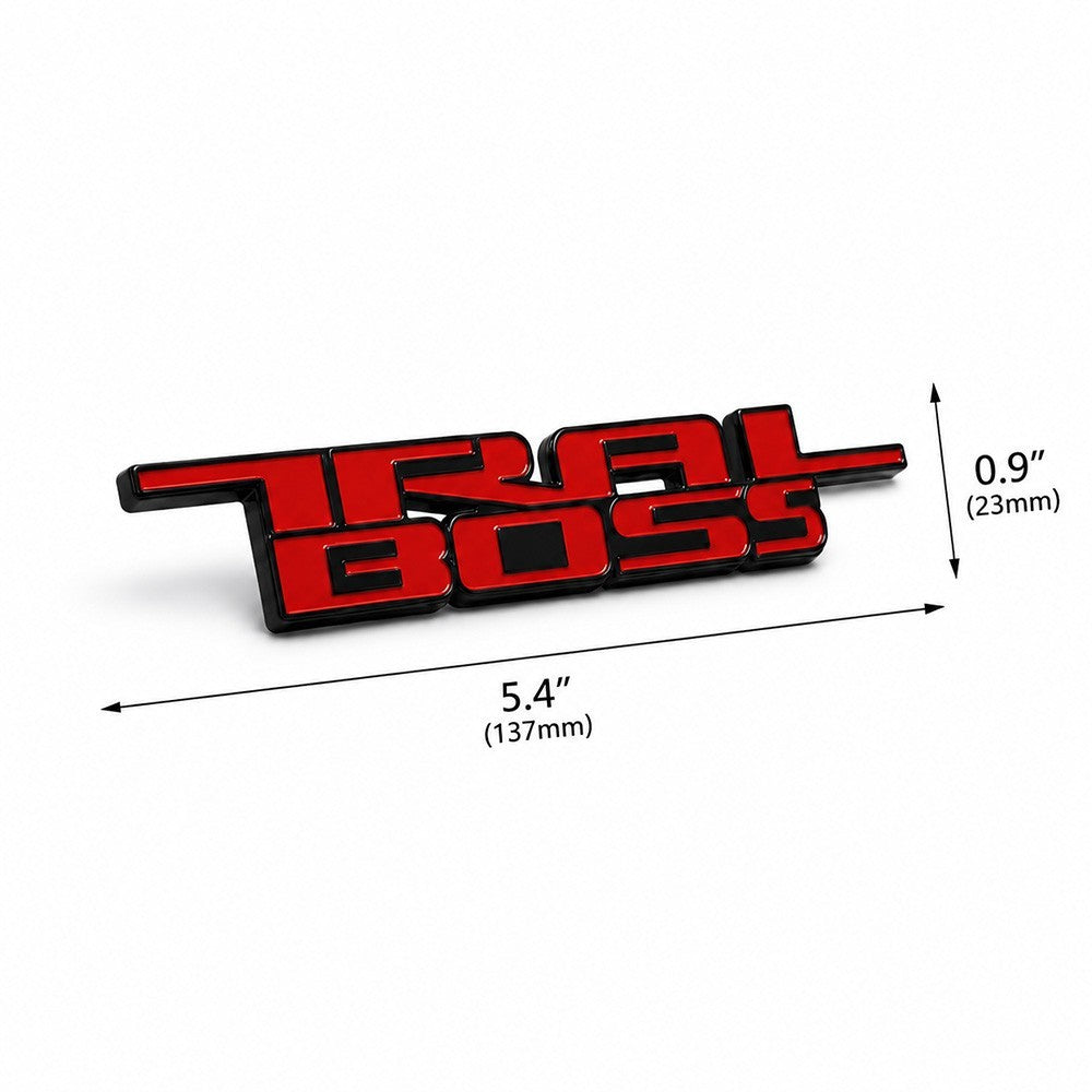 3pcs 2019-2026 for Chevrolet Silverado 1500 Trail Boss Door Bed Badge Emblem Red