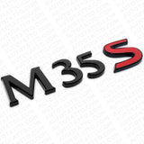 For Infiniti M35s Rear Trunk Logo Letter Badge Emblem Nameplate Gloss Black