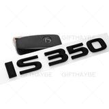 Lexus Trunk Lid Matte Black IS 350 Letter Logo Badge Decal Emblem Car F-Sport